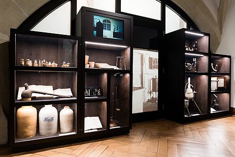 Exhibition Castle Laboratory © MUT Tübingen Foto: Ausstellung Schlosslabor © Museum der Universität Tübingen/Valentin Marquardt