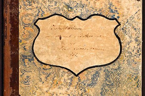 Inventory book of the Castle Laboratory Abbildung: Inventarbuch des Schlosslabors © Museum der Universität Tübingen