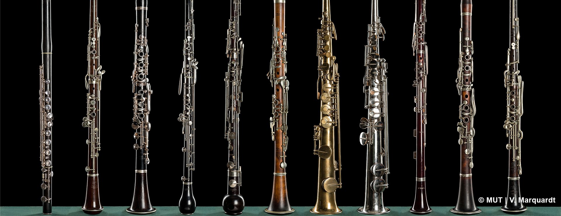 Elf Klarinetten