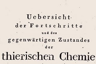 Translation of the early overview of animal chemistry through Sigwart 1814 Abbildung: Übersetzung des frühen Überblickswerks zur Tierchemie durch Sigwart, 1814 © Museum der Universität Tübingen